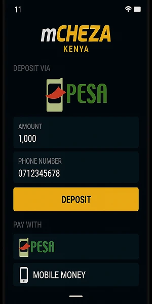M-Pesa payment integration in mCHEZA Kenya app