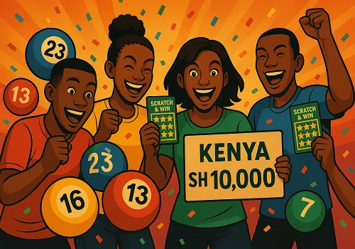 Lottery games and winners at mCHEZA Kenya